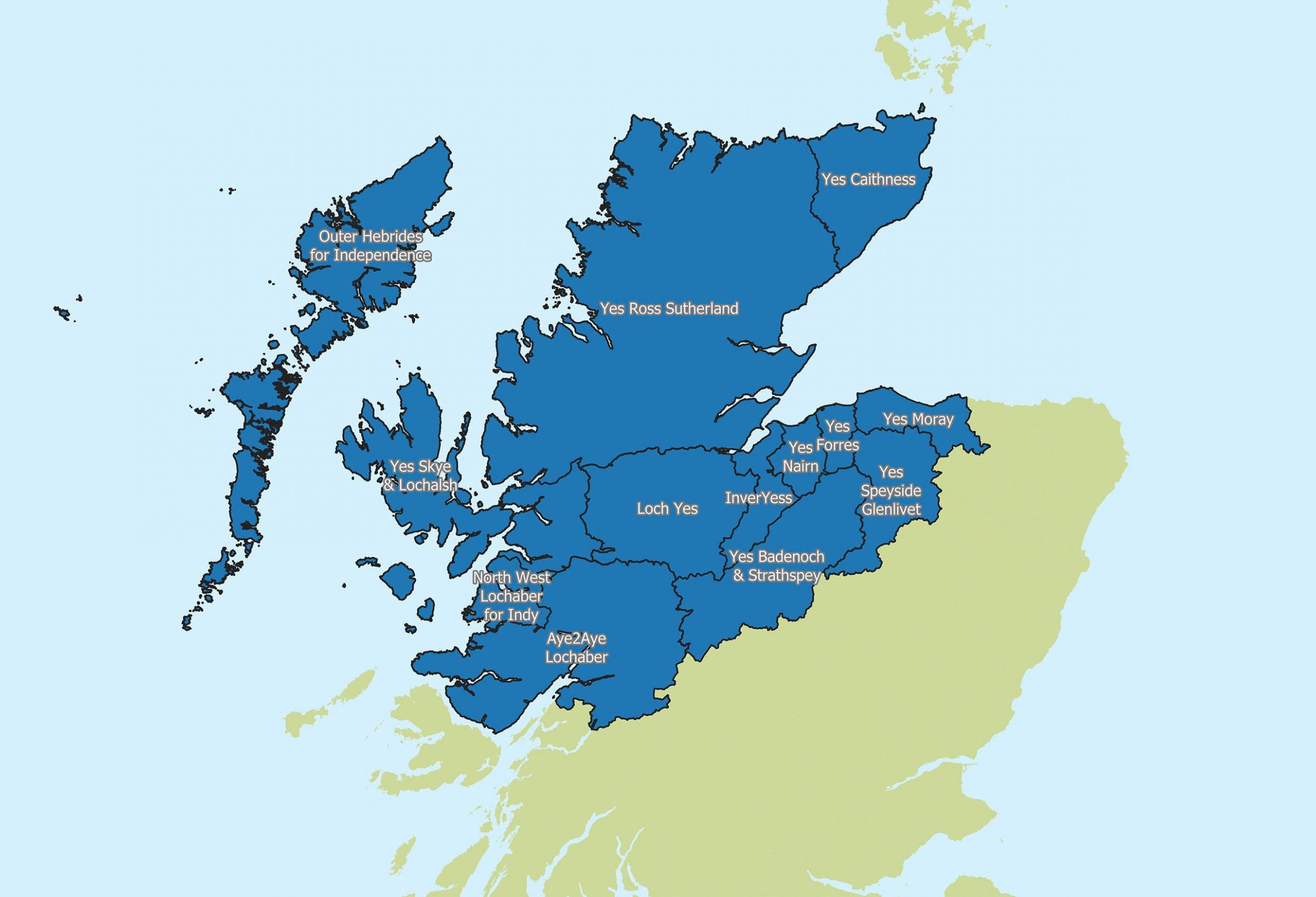 Map Of Scottish Highlands Yes Map Shows Highland Support For Scottish Independence | The National