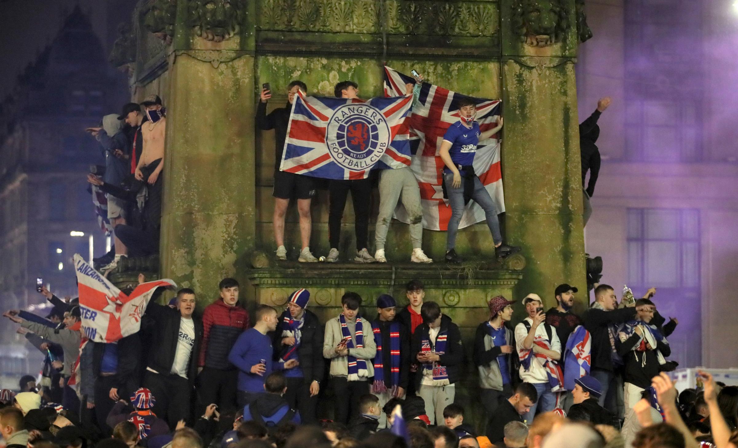 Rangers Fans George Square Fury As Supporters Cause Chaos In Glasgow City Centre The National