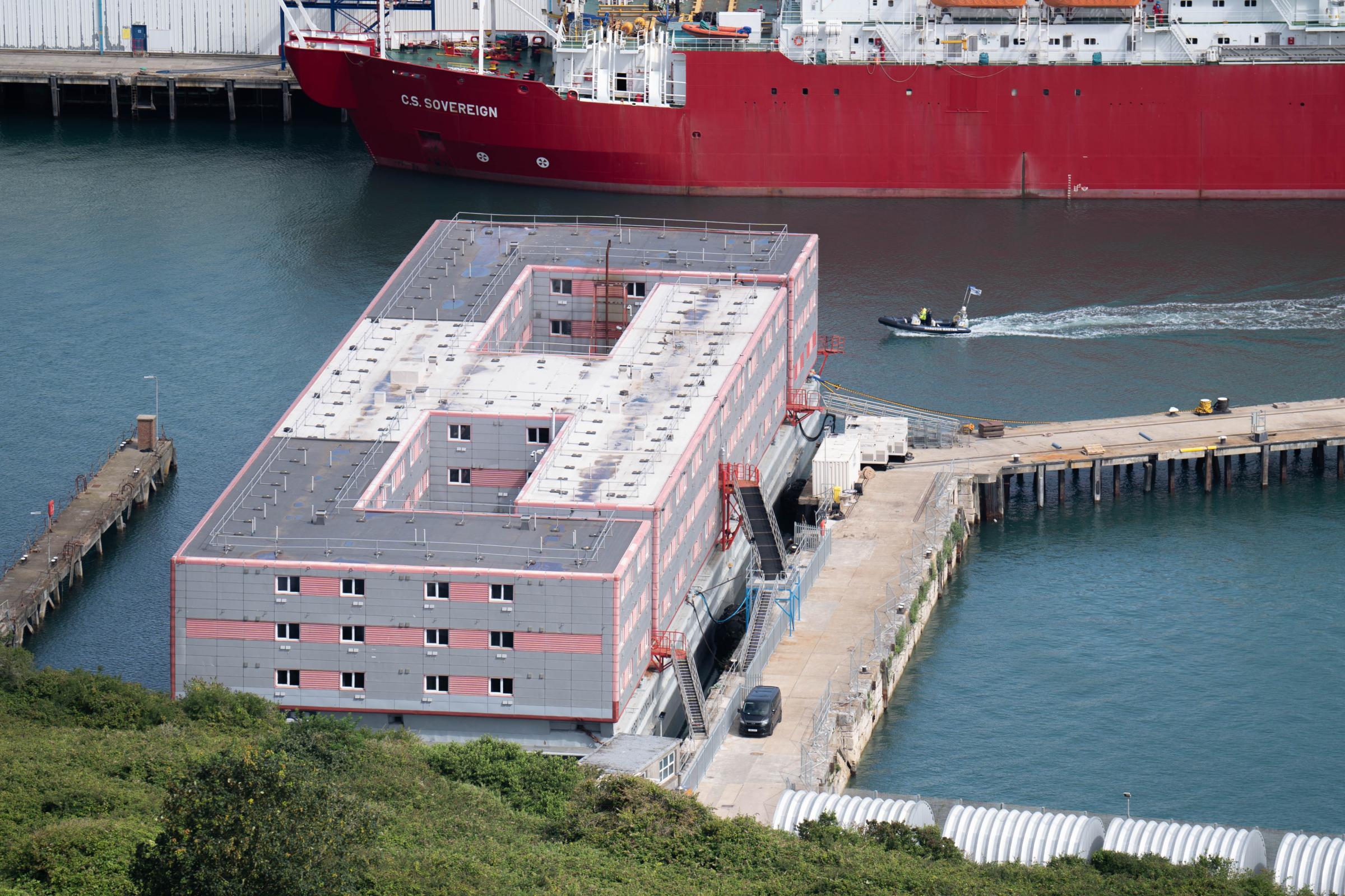 Accommodation vessel at Portland Port